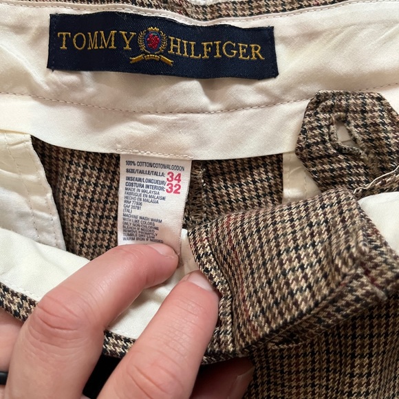 Tommy Hilfiger pleated houndstooth pants size 34x32 - Picture 5 of 7
